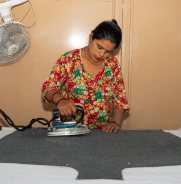 Ironing clothes