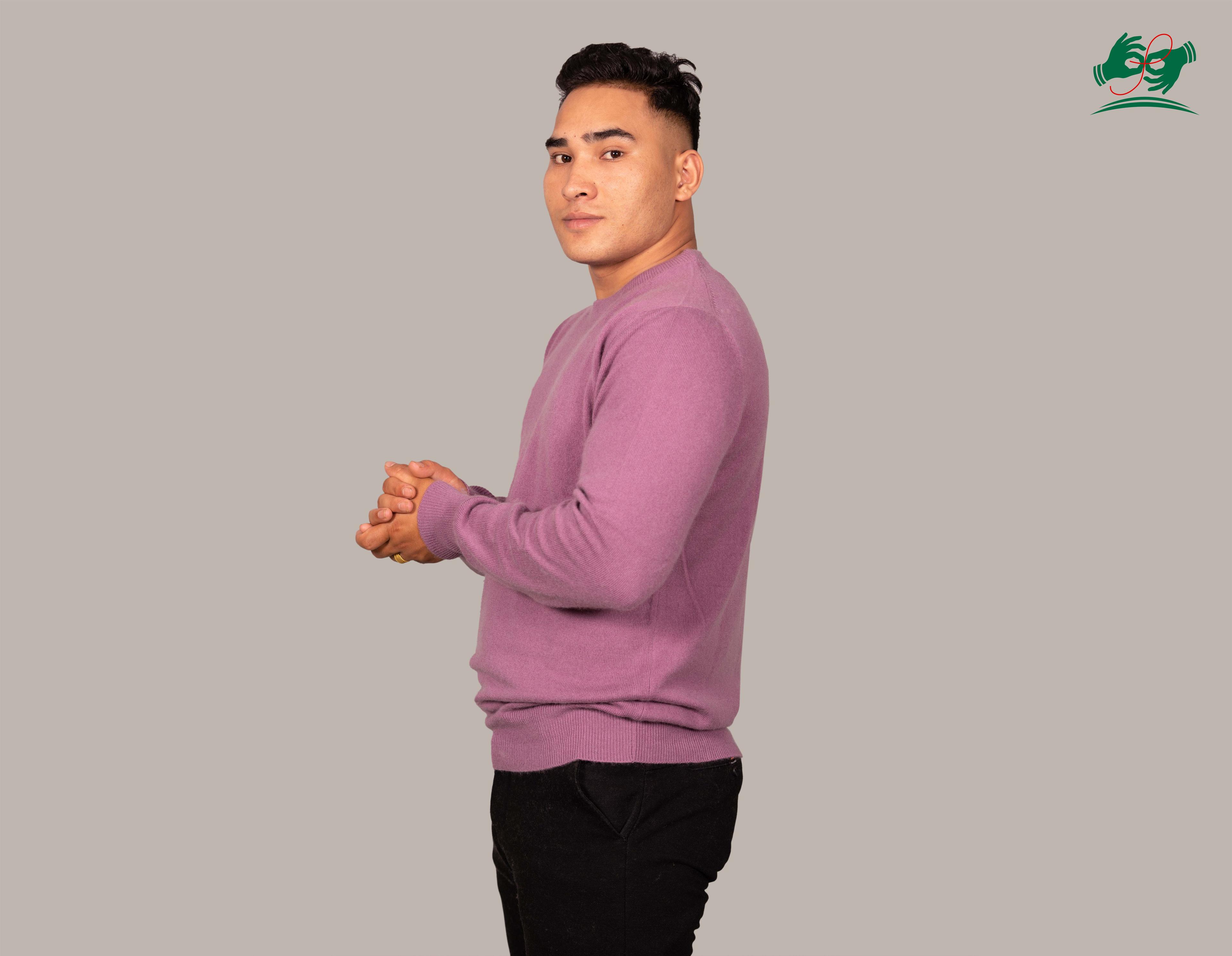 Cashmere Sweater for Men - Round Neck Design