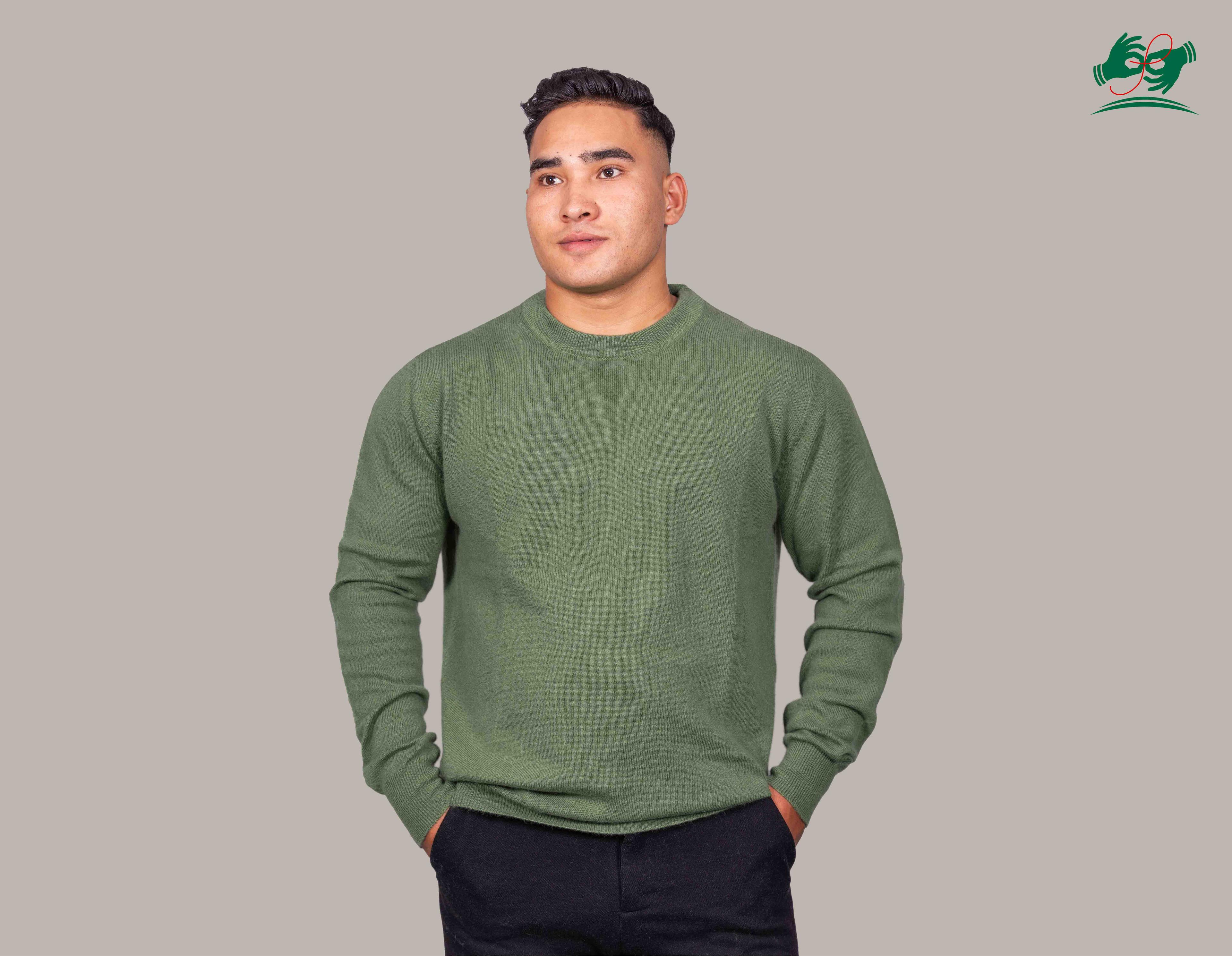 Cashmere Sweater for Men - Round Neck Design