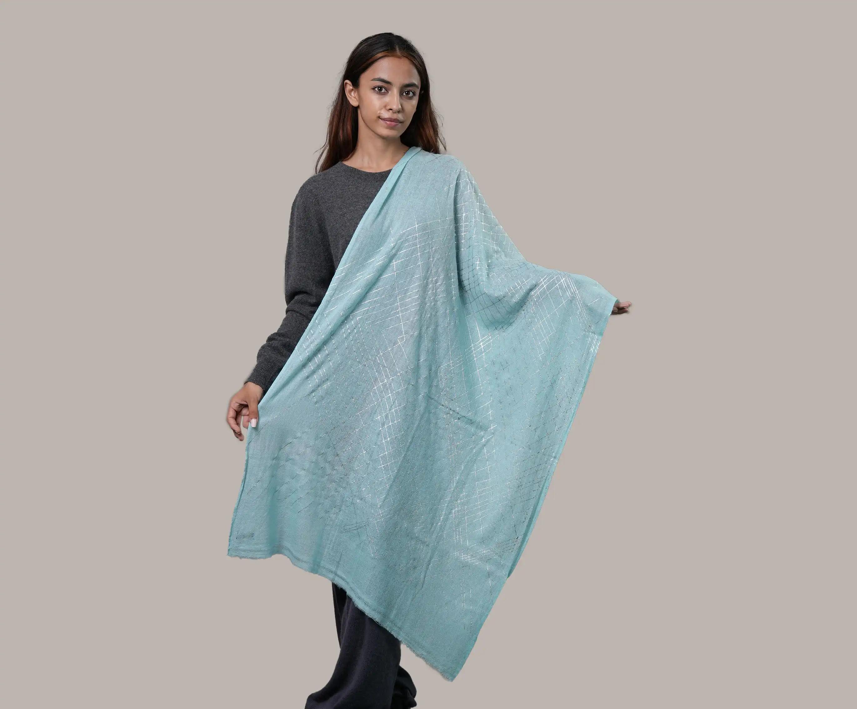 Cashmere Stole Metallic Print