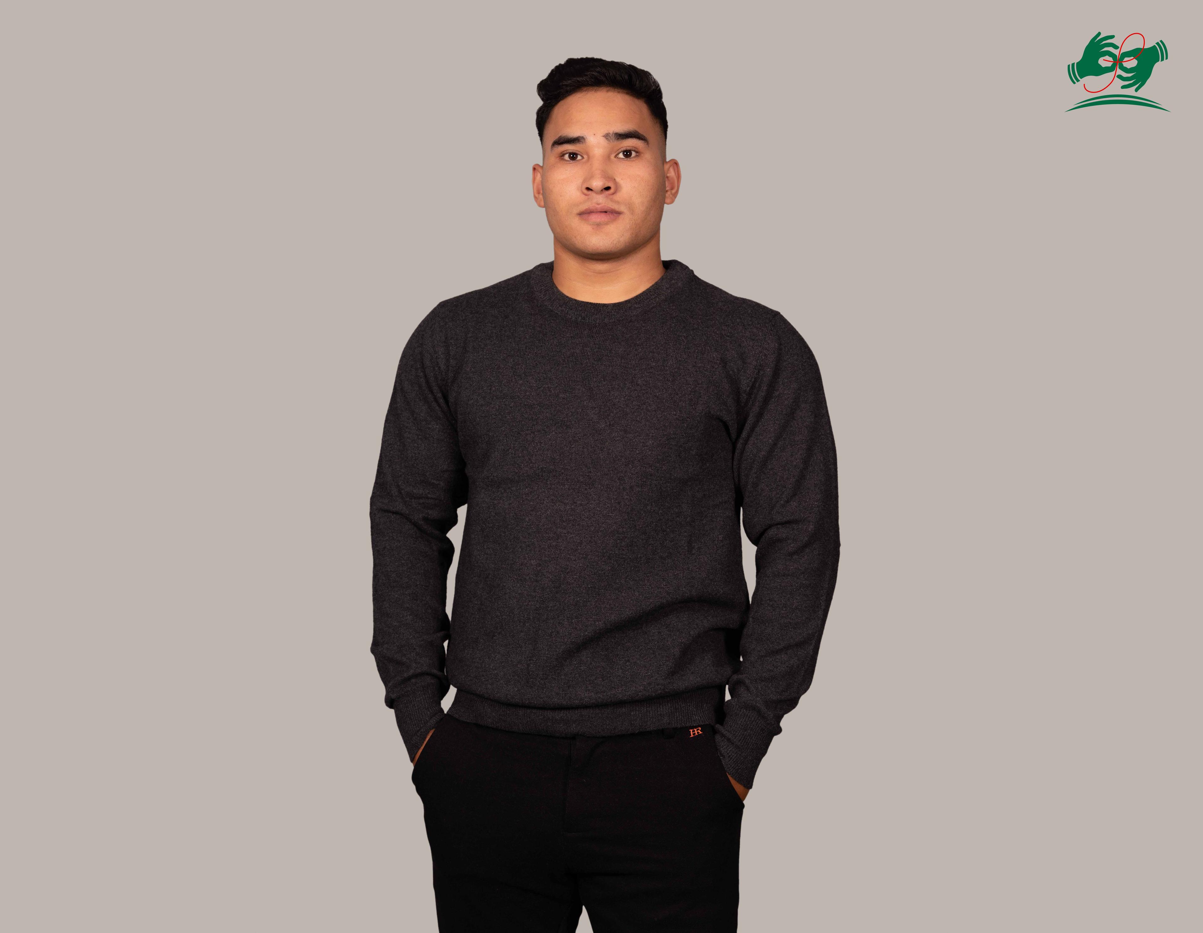 Cashmere Sweater for Men - Round Neck Design