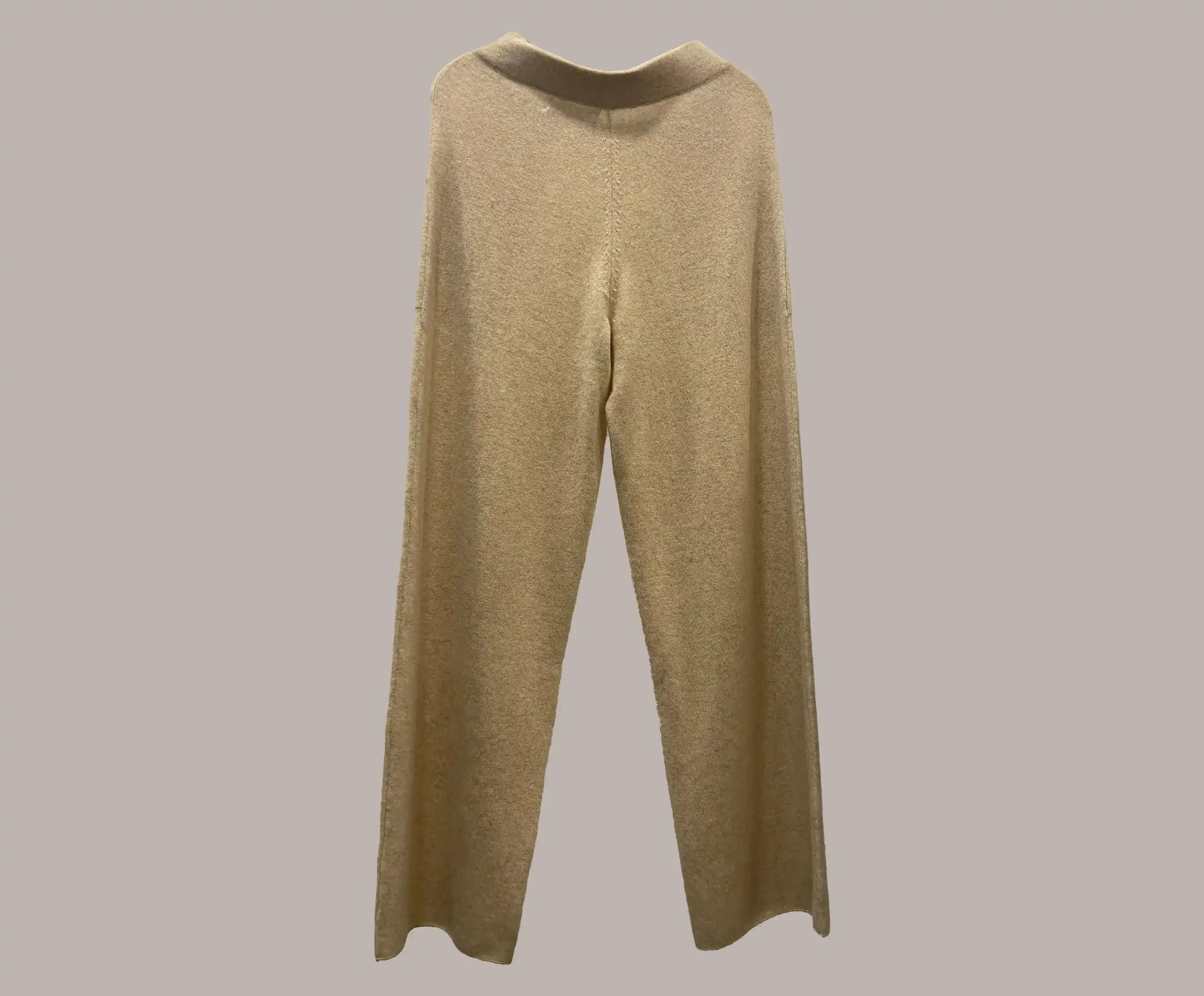 Cashmere Wide Leg Flare Trousers