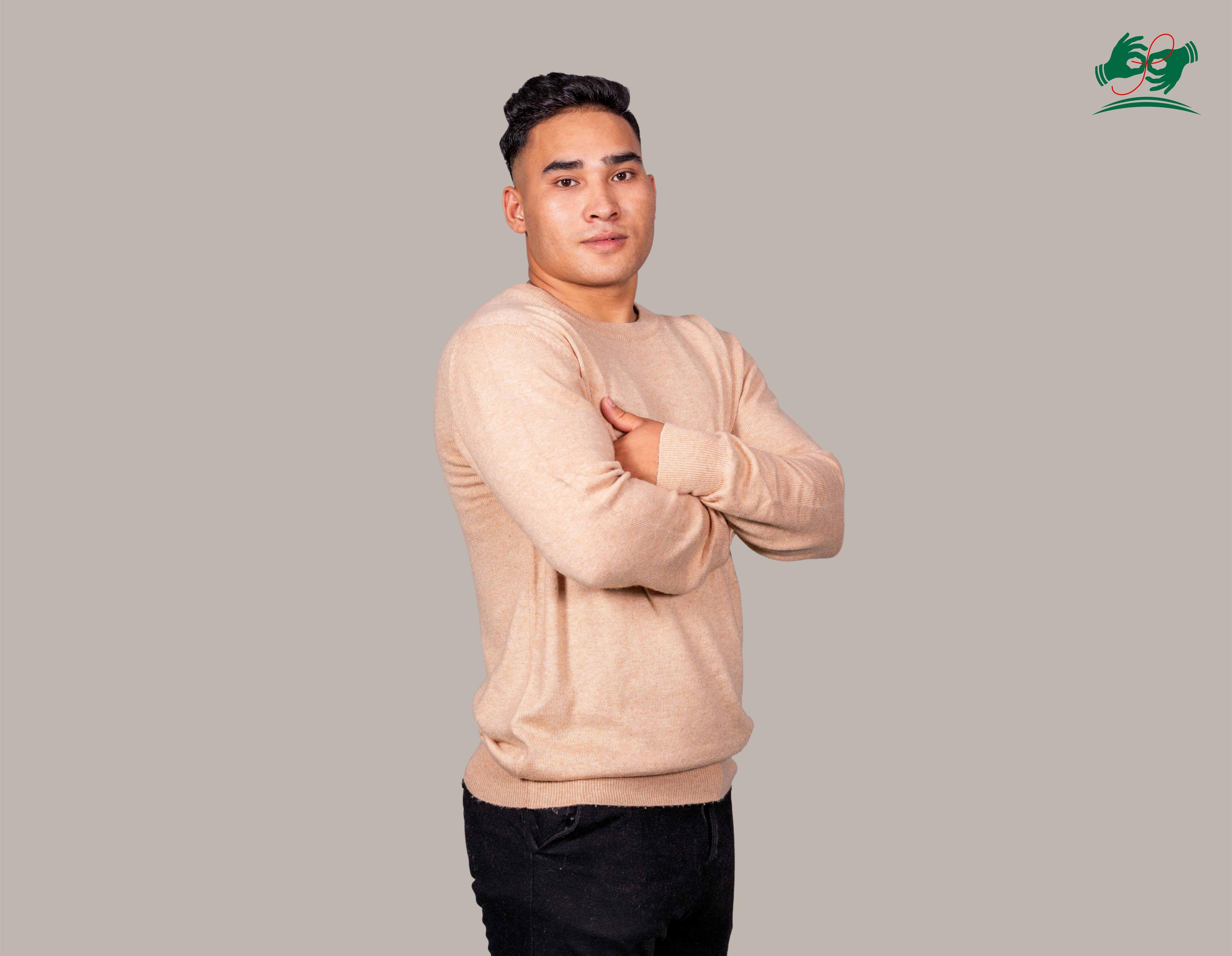 Cashmere Sweater for Men - Round Neck Design