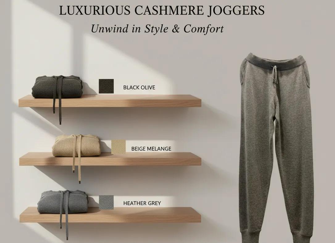 Cashmere Joggers Under 150$: Cashmere Comfort, Crafted by Artisans
