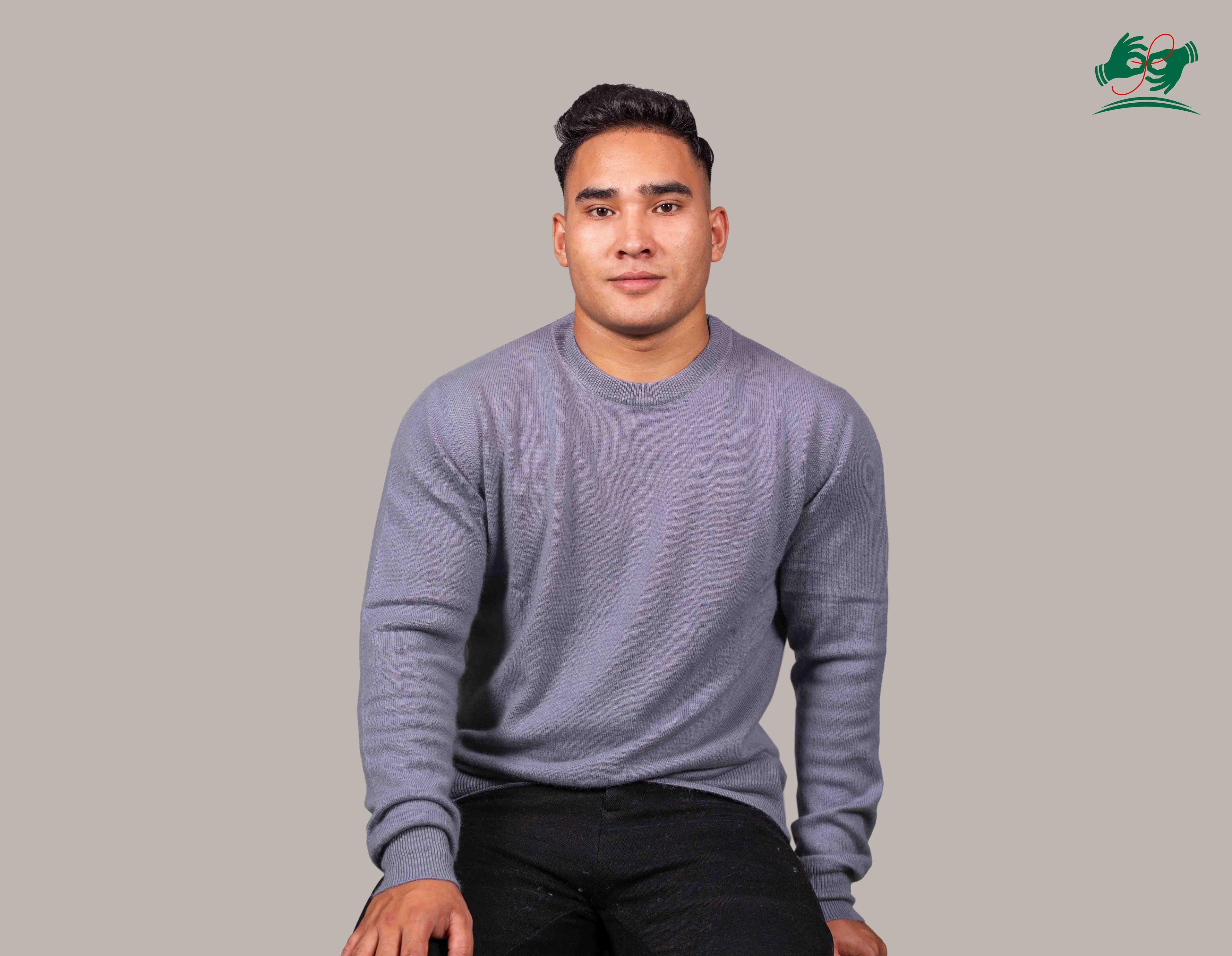 Cashmere Sweater for Men - Round Neck Design